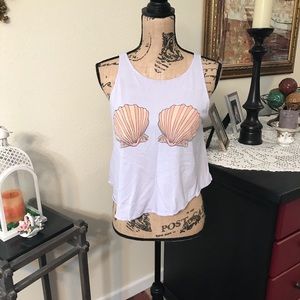 Wildfox Pale Purple Mermaid Tank Top